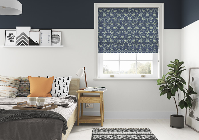 Narvik, Blue - Roman Blind - Image 5